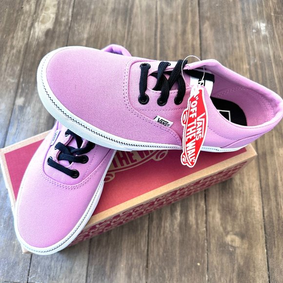 VANS Doheny Women's 5.5 Checker Foxing Orchid Casual Skate Shoes Canvas NEW - Picture 1 of 8